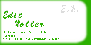 edit moller business card